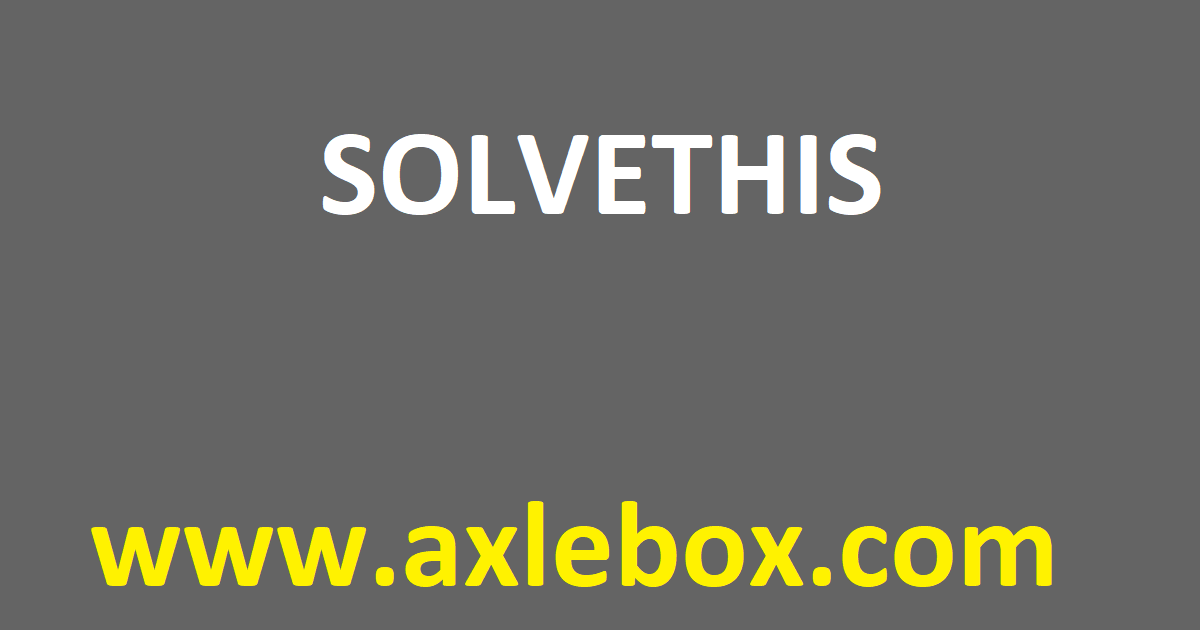 Solve This Preview