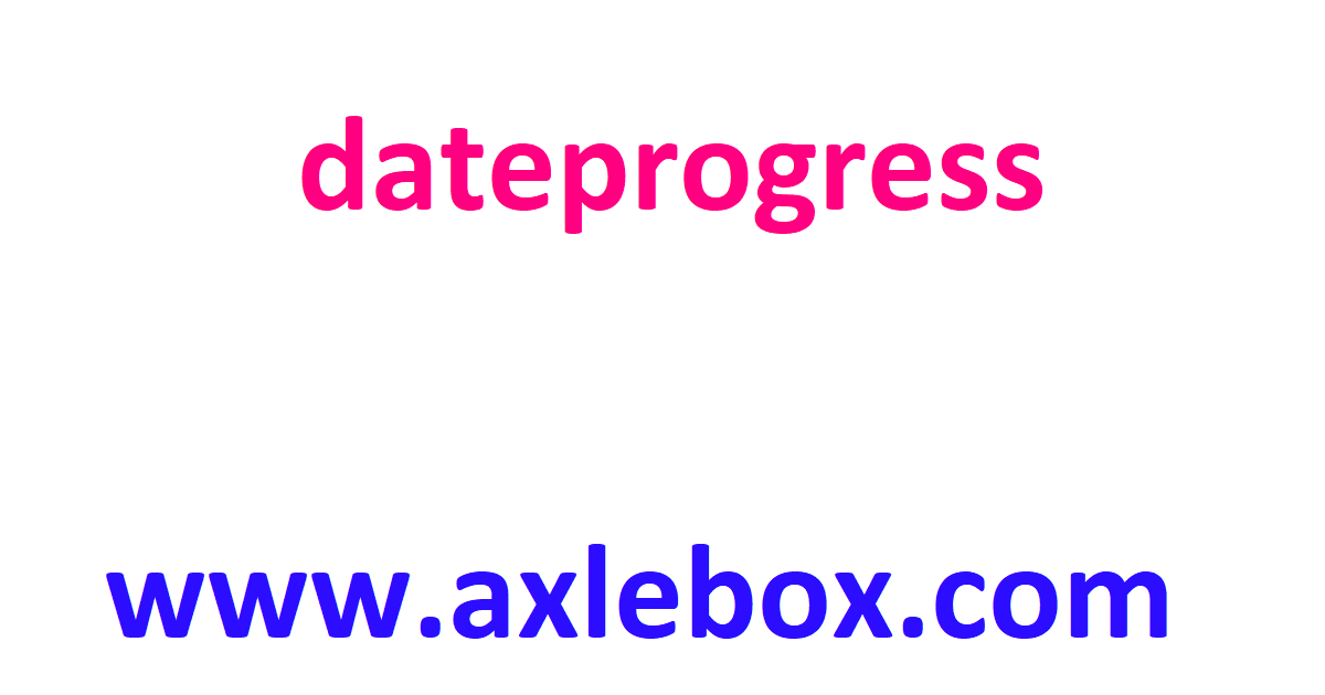Date Progress Preview